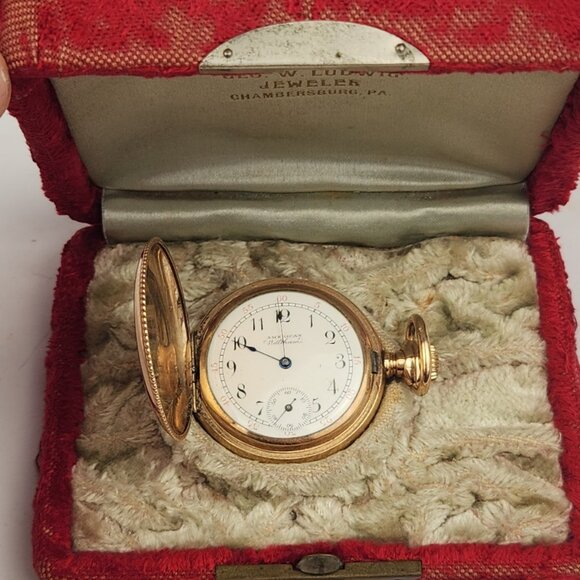 1900 American Waltham Seaside Model 1891 0s Crescent 20Y Case Pocket Watch Runs - Picture 2 of 16